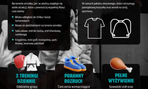 Obóz w ośrodku ALGA w Sztutowie Obóz sportowy w Sztutowie z Infinity Fight Elbląg