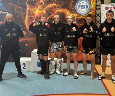 Zawodnicy oraz trener Infinity Fight Elbląg